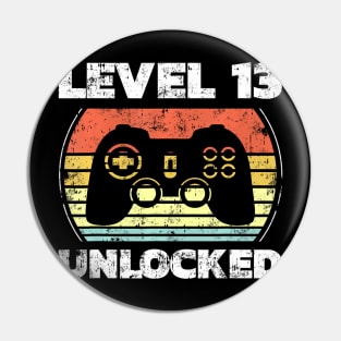 Level 13 Video 13th Birthday Pin