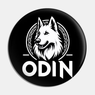 Odin The White Swiss Shepherd Pin