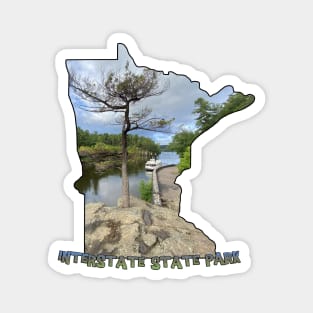 Minnesota State Outline (Interstate State Park) Magnet