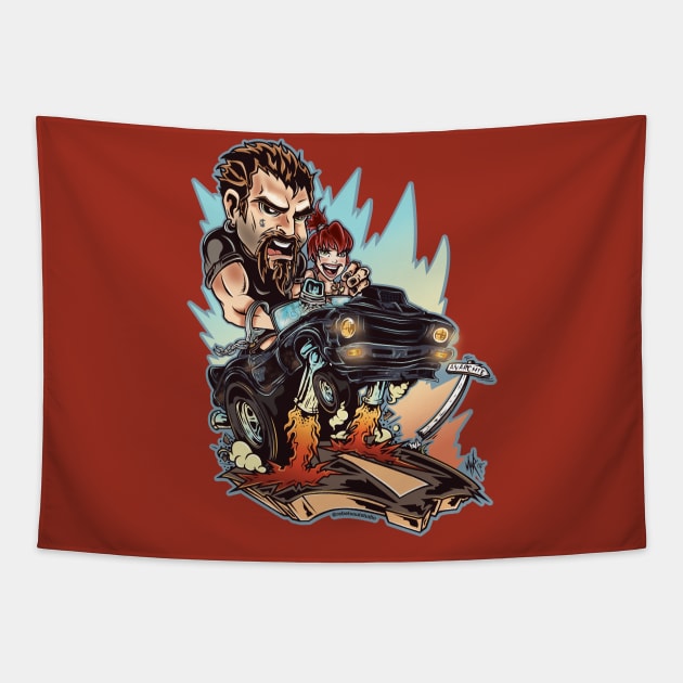 The Nightrider Tapestry by RebelSoulStudio