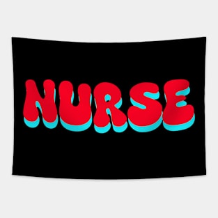 Retro nurse Tapestry