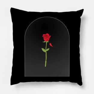 minimalist Beauty and the Beast Pillow