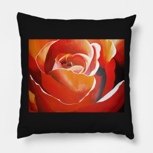 Orange Rose Pillow