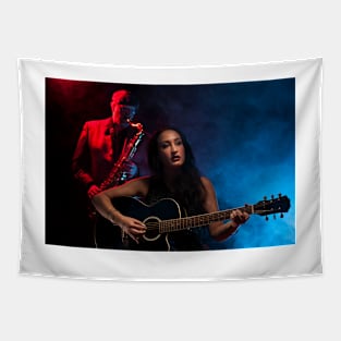 Guitarist and Saxophonist Tapestry