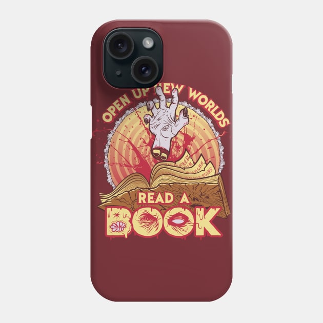 Read a Damn'd Book Phone Case by kgullholmen