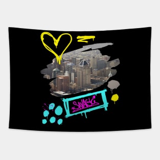 SAVAGE BALTIMORE CITY SKYLINE DESIGN Tapestry