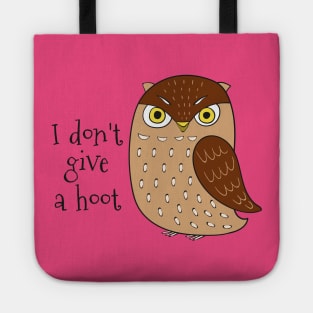 I Don't Give A Hoot - Cute Owl Gift Tote