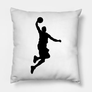 Basketball player in the jump. Pillow