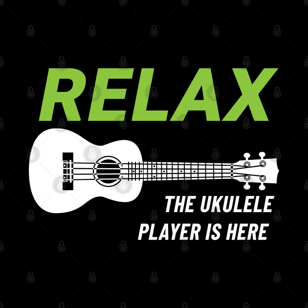 Relax The Ukulele Player Is Here Ukulele Dark Theme by nightsworthy