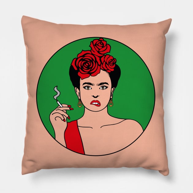 Romantic Frida Kahlo Pillow by Tagor_store