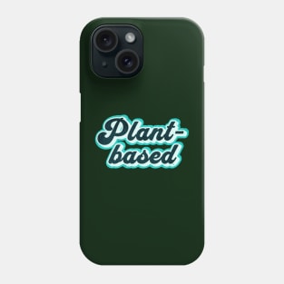 Retro Plant-Based Graphic Logo Phone Case