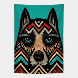 Aztec Wolf I Tapestry