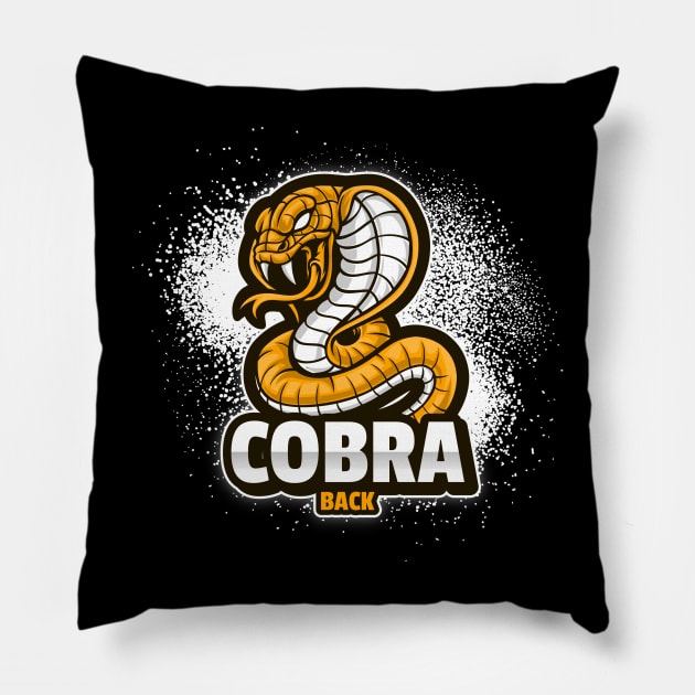 COBRA BACK bodybuilding design Pillow by Thom ^_^