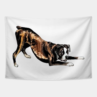 boxer dog Tapestry