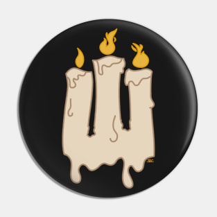 Melting Candles (Small) Pin