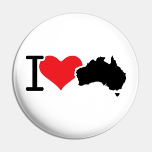 I love Australia Pin