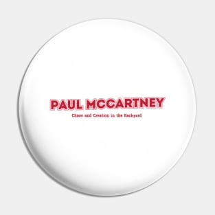 Paul McCartney Pin