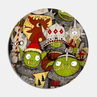 Festive Goblins Pin