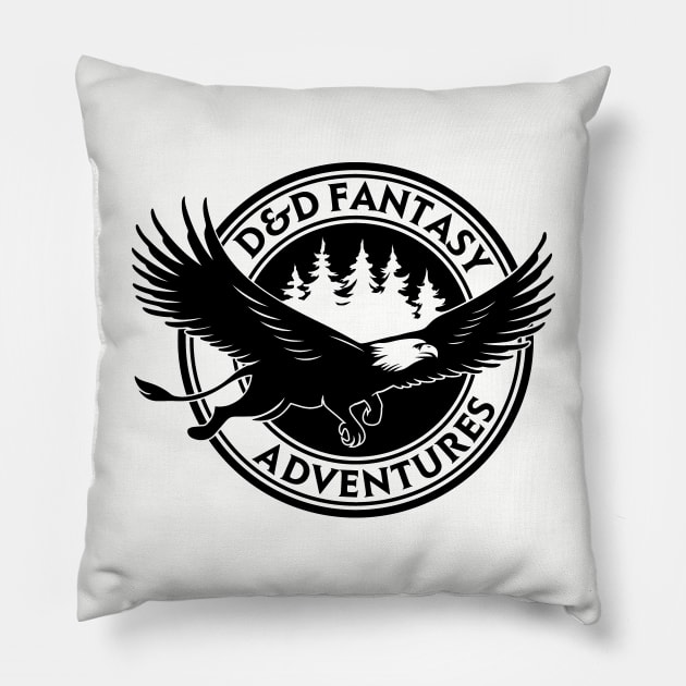 DnD Design Fantasy Adventure Pillow by OfficialTeeDreams