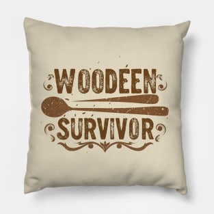 wooden spoon survivor Pillow