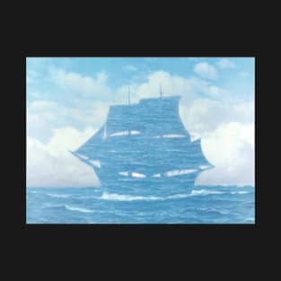 Rene Magritte Ship Cloud T-Shirt