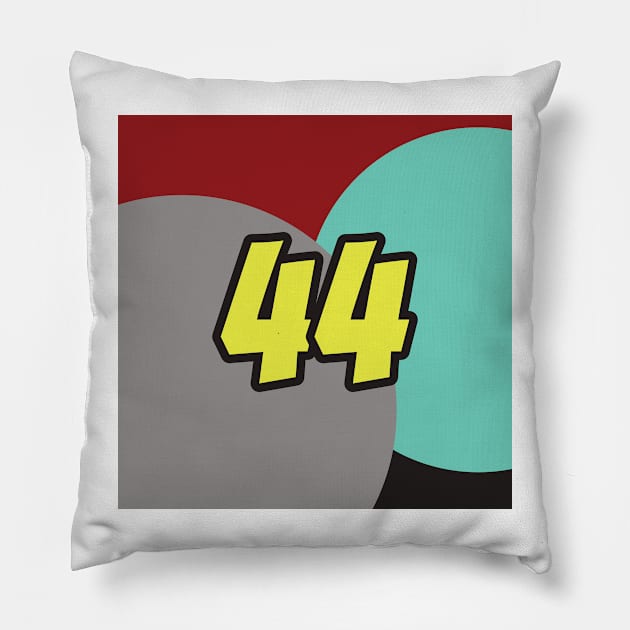 Lewis Hamilton Coloured Circles - Driver Number Pillow by GreazyL