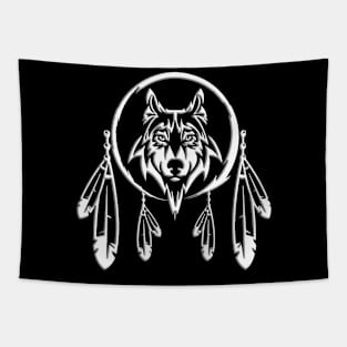 WOLF 1 (White) Tapestry