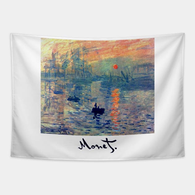 Impressions of Sunrise by Claude Monet Tapestry by Naves