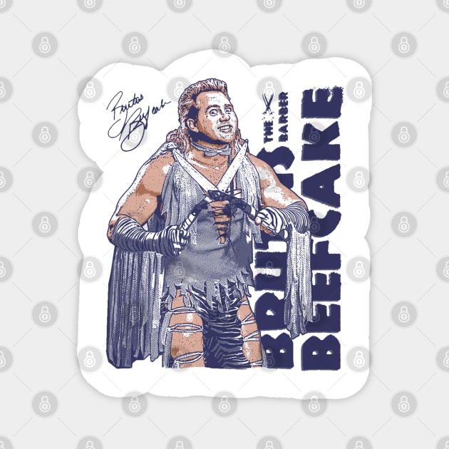 Brutus Beefcake The Barber Vintage Magnet by MunMun_Design