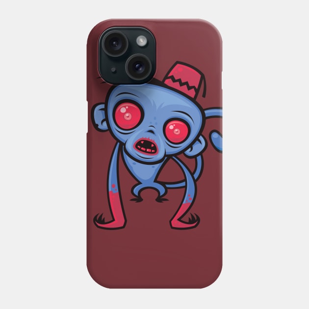 Zombie Monkey Phone Case by fizzgig