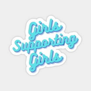 v2 Blue Girls Supporting Girls Magnet
