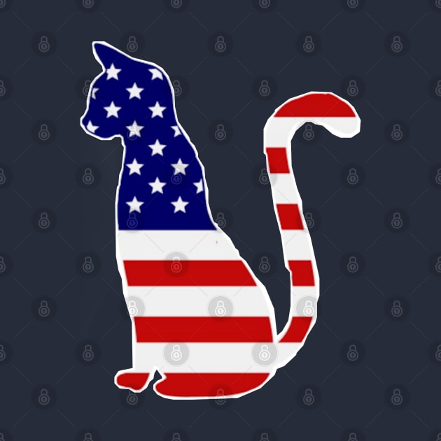 USA Flag CAT by O.M design