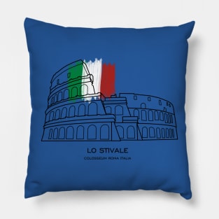 Colosseum Rome Italy Landmark CIty Pillow