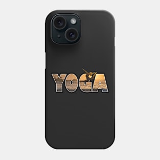 Yoga by the beach Phone Case