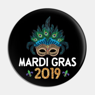 Mardi Gras 2019 Shirt Pin