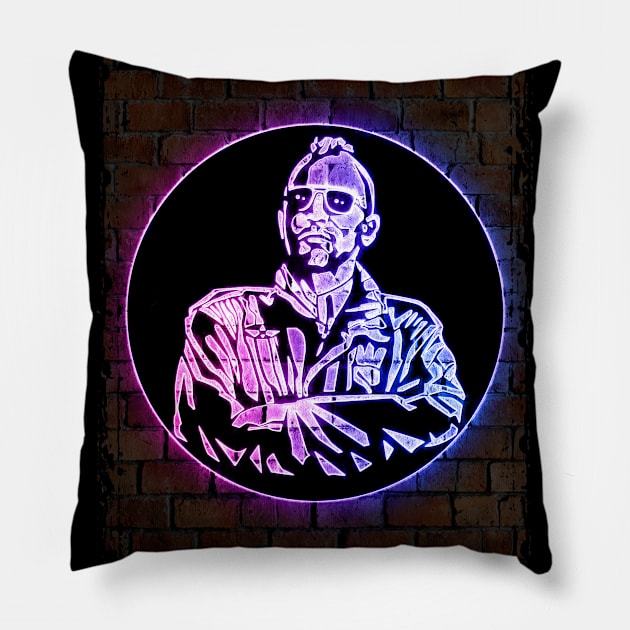 Taxi Driver neon art Pillow by PrintstaBee