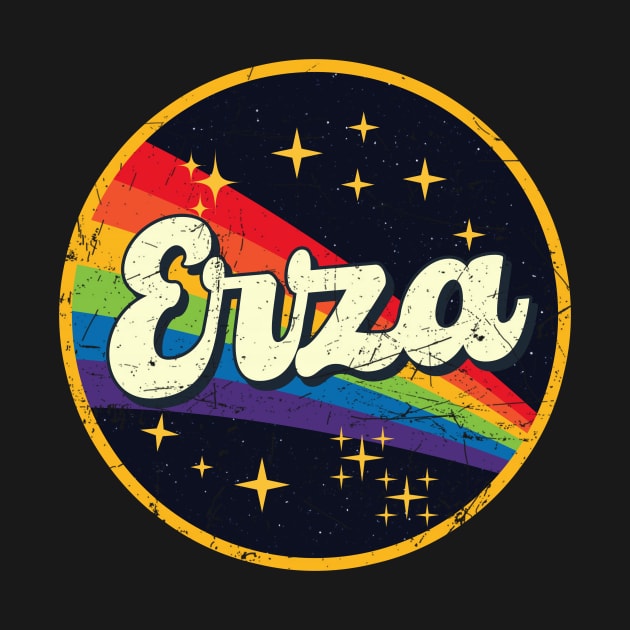 Erza // Rainbow In Space Vintage Grunge-Style by LMW Art