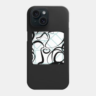 Abstract shapes geometric pattern Phone Case
