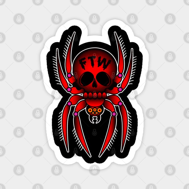 FTW Spider Magnet by OrneryDevilDesign