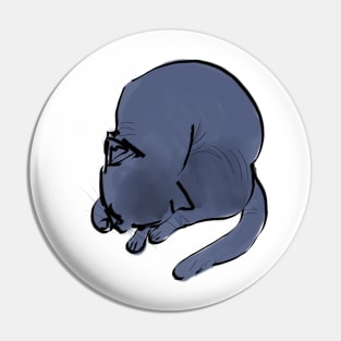 Russian blue cat Pin