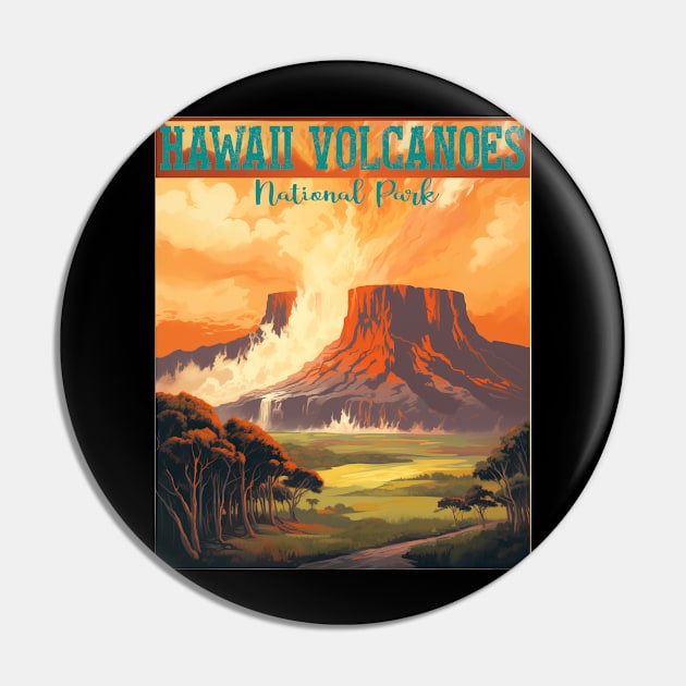 Hawaii Volcanoes National Park Pin by Schalag Dunay Artist