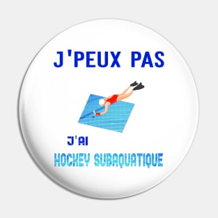 jpeux pas jai hockey subaquatique Pin