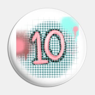 10th birthday Pin