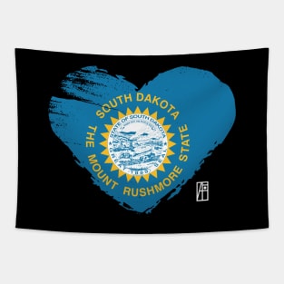 U.S. State - I Love South Dakota - South Dakota Flag Tapestry