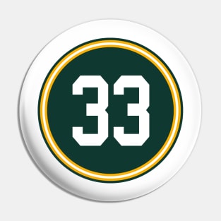 Aaron Jones Number 33 Jersey Green Bay Packers Inspired Pin