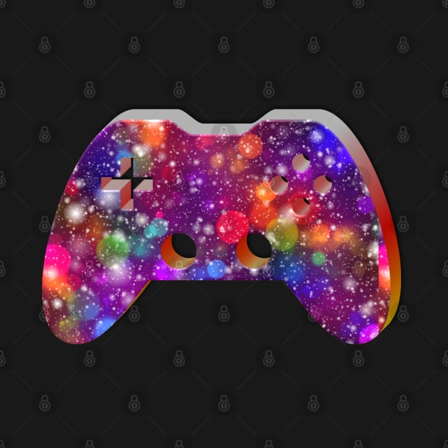 Christmas Lights - Gaming Gamer Abstract - Gamepad Controller - Video Game Lover - Graphic Background by MaystarUniverse