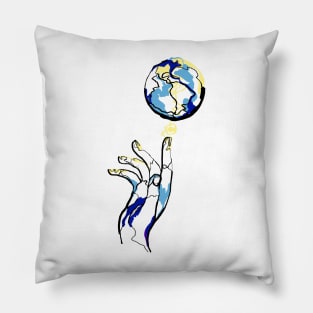 Single Line - Energy of the world Pillow