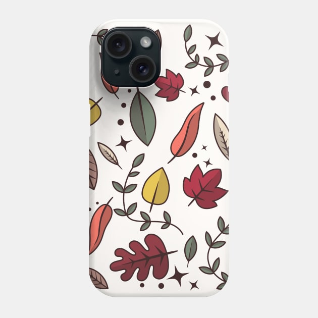 Autumn leaves pattern Phone Case by OgyDesign