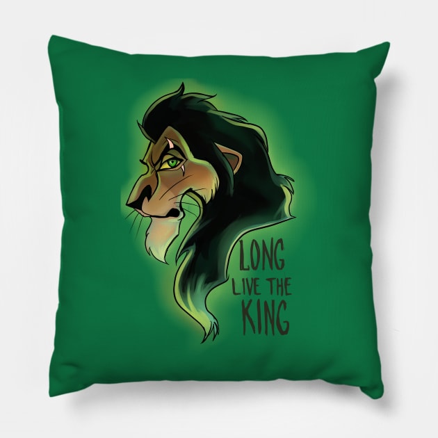 Long Live The King Pillow by SophieScruggs