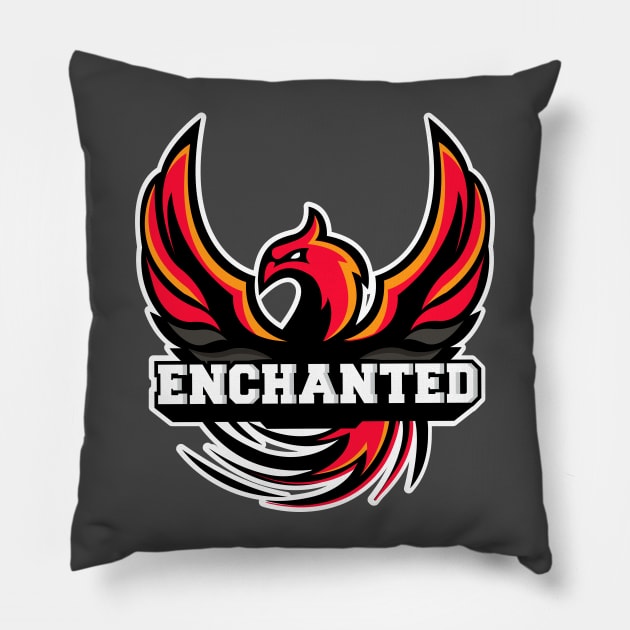 Phoenix Esports Fire bird Pillow by Lemongraphic